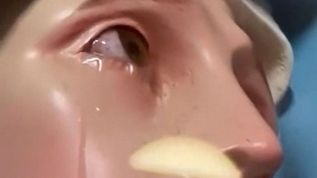 Statue of Virgin Mary 'sheds tears' at Mexico church
