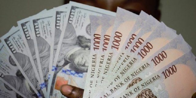 Naira falls to N1, 000/$ in official market