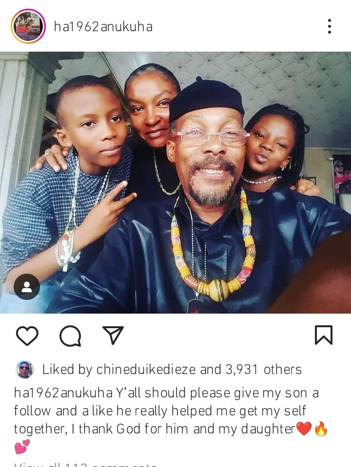 Actor Hanks Anuku shares rare family photo