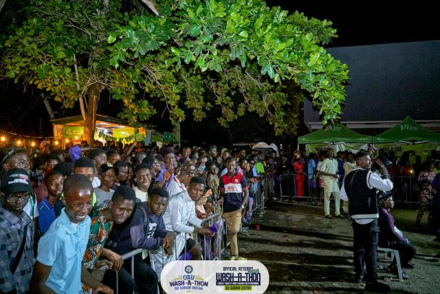  OAU wash-a-thon record breaker bubbles with excitement