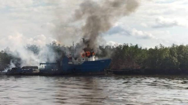 Navy destroys over 15,000 litres illegal diesel