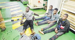 Nigeria Navy nabs four stowaways aboard Dubai vessel Nigeria Navy nabs four stowaways aboard Dubai vessel