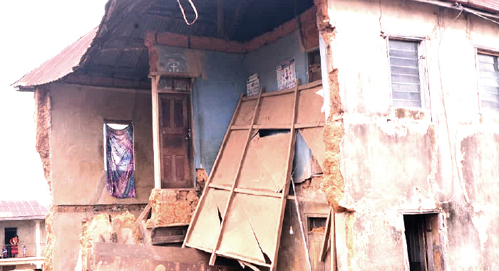 13-year old dies, 4 others injured as ancient building in Ekiti collapses