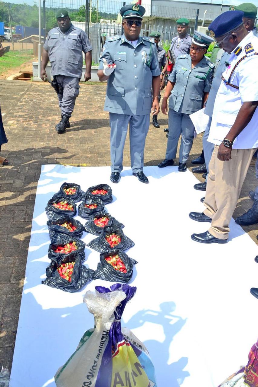 Customs uncovers 975 ammunition rounds inside bags of rice in Ogun