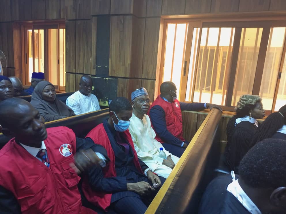 Photos: EFCC brings Emefiele to court