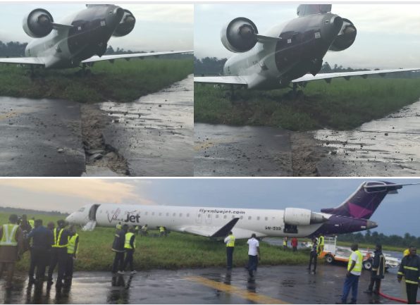 62 passengers escape death as aircraft skids off runway in Rivers