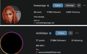 Tiwa Savage becomes 2nd MOST FOLLOWED Nigerian celebrity on Instagram
