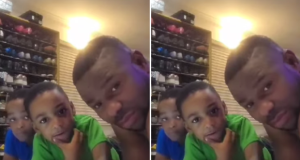 Video: Emotional moment Yinka Ayefele’s son asked him why he can’t stand Video: Emotional moment Yinka Ayefele’s son asked him why he can't stand
