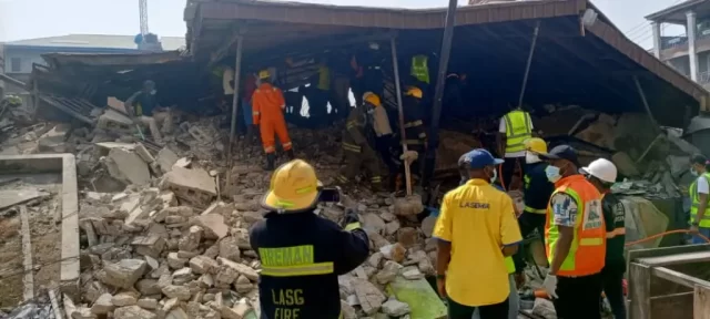 Death toll from Lagos building collapse rises to three Death toll from Lagos building collapse rises to three