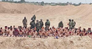 Dozens of Hamas terrorists surrender to Israeli soldiers Dozens of Hamas terrorists surrender