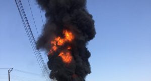 Panic as fire guts NNPC filling station