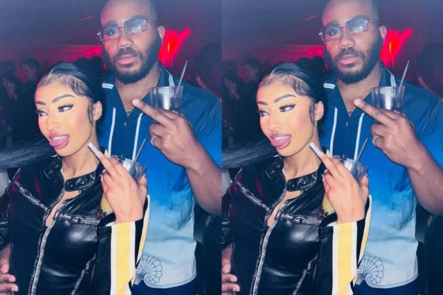 Kiddwaya throws shade as he poses with American model Rubi Rose