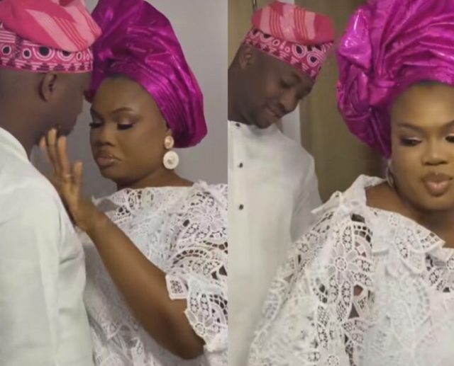 Loved-up video of Debbie Shokoya and her husband