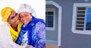 Olayinka Solomon GIFTS mother a house on her birthday Olayinka Solomon GIFTS mother a house on her birthday