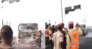 One feared dead as diesel tanker explodes in Lagos One feared dead as diesel tanker explodes in Lagos