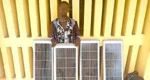 Technician arrested for stealing four solar panels in Lagos Technician arrested for stealing four solar panels in Lagos
