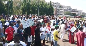 Wike laughs off protest calling for his resignation Wike laughs off protest calling for his resignation