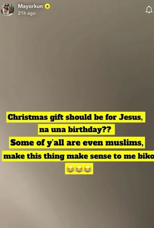 Mayorkun slams fans demanding Christmas gifts