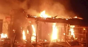 120 homeless as fire guts 44 rooms in Kwara