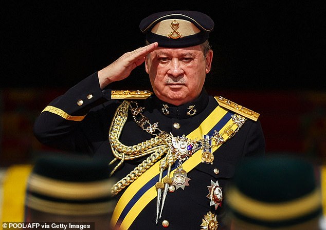 Malaysia crowns its new BILLIONAIRE king, who owns 300 luxury cars, fleet of private jets and his own ARMY