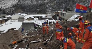 At least 47 people are buried alive in Chinese landslide At least 47 people are buried alive in Chinese landslide