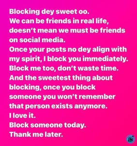 Blocking people online is sweet - Yul Edochie