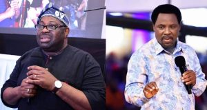 Dele Momodu drums support for TB Joshua Dele Momodu drums support for TB Joshua