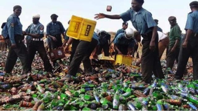 Hisbah destroys 850 bottles of alcohol in Katsina Hisbah destroys 850 bottles of alcohol in Katsina