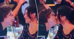 Kylie Jenner and Timothée Chalamet Kissed at the 2024 Golden Globes
