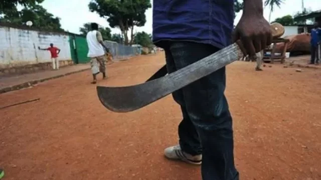 Mad man machetes worshipper inside church during deliverance