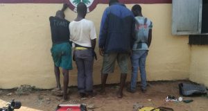NSCDC nabs four suspected pipeline vandals in Lagos NSCDC nabs four suspected pipeline vandals in Lagos