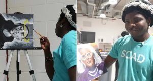 Nigerian Art student breaks Guinness World painting record Nigerian Art student breaks Guinness World painting record