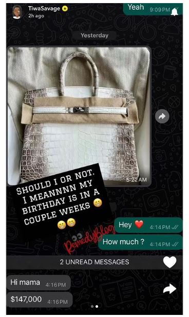 SEE the N191m bag Tiwa Savage wants to buy for her 43rd birthday