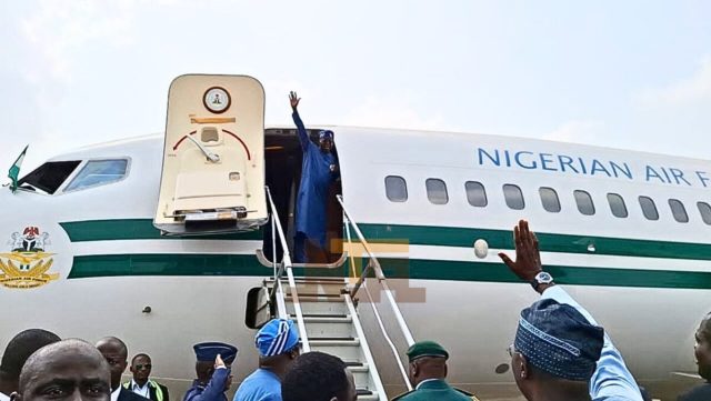 Tinubu leaves Nigeria for France Tinubu leaves Nigeria for France