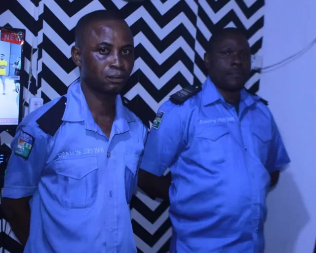 Two policemen dismissed for robbery, illegal duty Two policemen dismissed for robbery, illegal duty