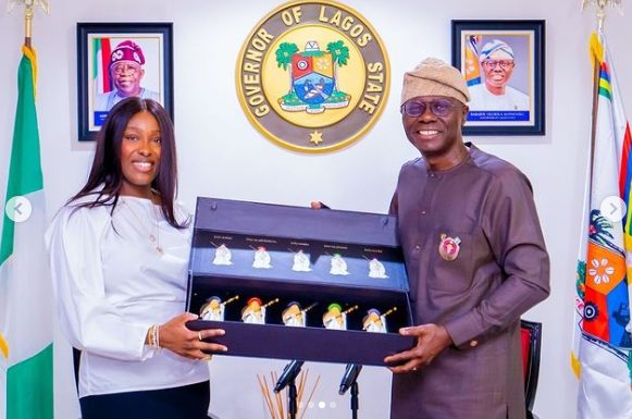 Otedola sends daughter, Tolani to present N1bn DONATION to Sanwo-Olu