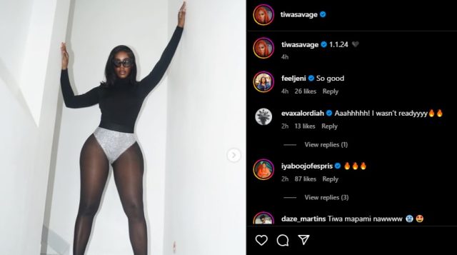 tiwa savage new year photo Tiwa Savage New Year photos