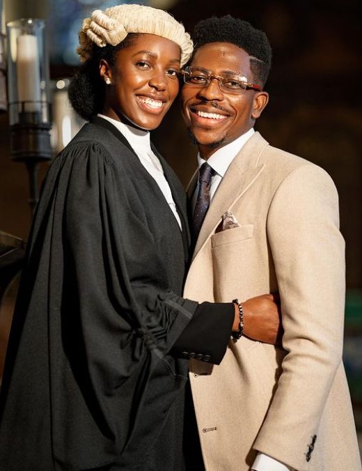 Moses Bliss' fiancee pens sweet note to him as she gets called to bar in England