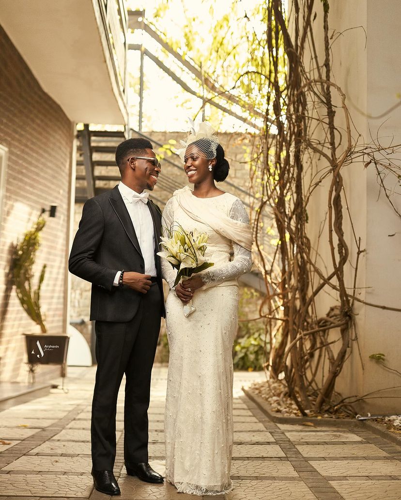 Photos from Moses Bliss's civil wedding 