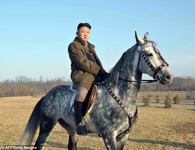 Kim Jong Un 'has a secret SON who is kept out of the 

public eye because he is too pale and thin'

