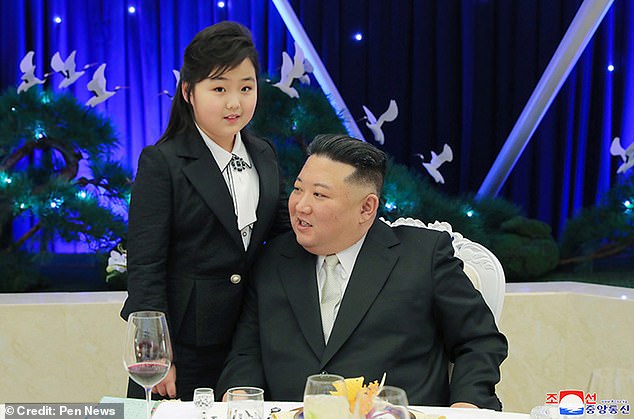 Kim Jong Un 'has a secret SON who is kept out of the 

public eye because he is too pale and thin'

