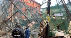 Three-storey building collapses in Lagos