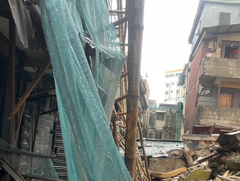 Three-storey building collapses in Lagos
