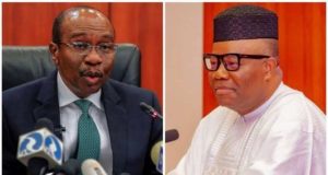 Emefiele gets his voice! Demands apology, N25bn from Akpabio over alleged defamation Emefiele Demands apology, N25bn from Akpabio over alleged defamation