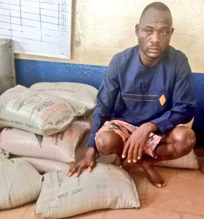 Police arrest ‘fake philanthropist’ for allegedly stealing bags of rice