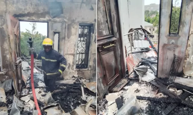 FCT Minister’s residence gutted by fire; NOTHING LEFT