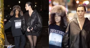 Kanye West’s wife Censori COVERS UP as she steps out with North Kanye West's wife Censori COVERS UP as she steps out with North