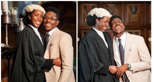 Moses Bliss’ fiancee pens sweet note to him as she gets called to bar in England Moses Bliss' fiancee pens sweet note to him as she gets called to bar in England