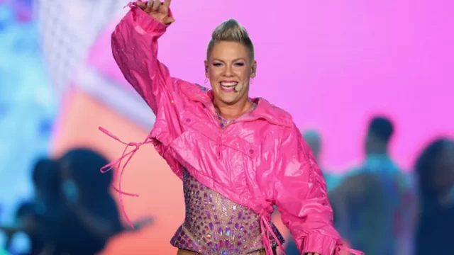 Pink stops show after pregnant fan goes into LABOR Pink stops show after pregnant fan goes into LABOR