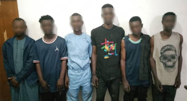 Police arrest six suspected armed robbers in uncompleted hospital building